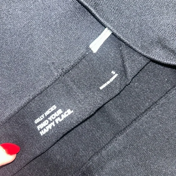 Gilly Hicks Black Ribbed Sports Bra and Leggings Set Size Small - Picture 4 of 4